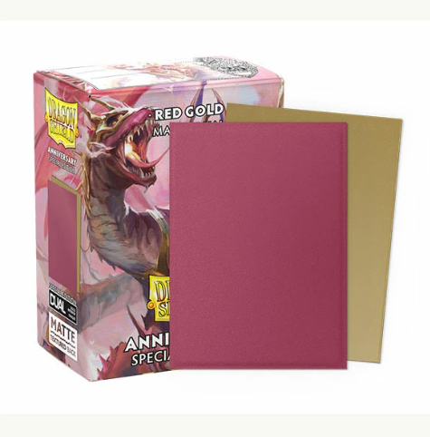 龍盾卡套 Dragon Shield: Pomegranate & Gold Matte Dual Standard Size