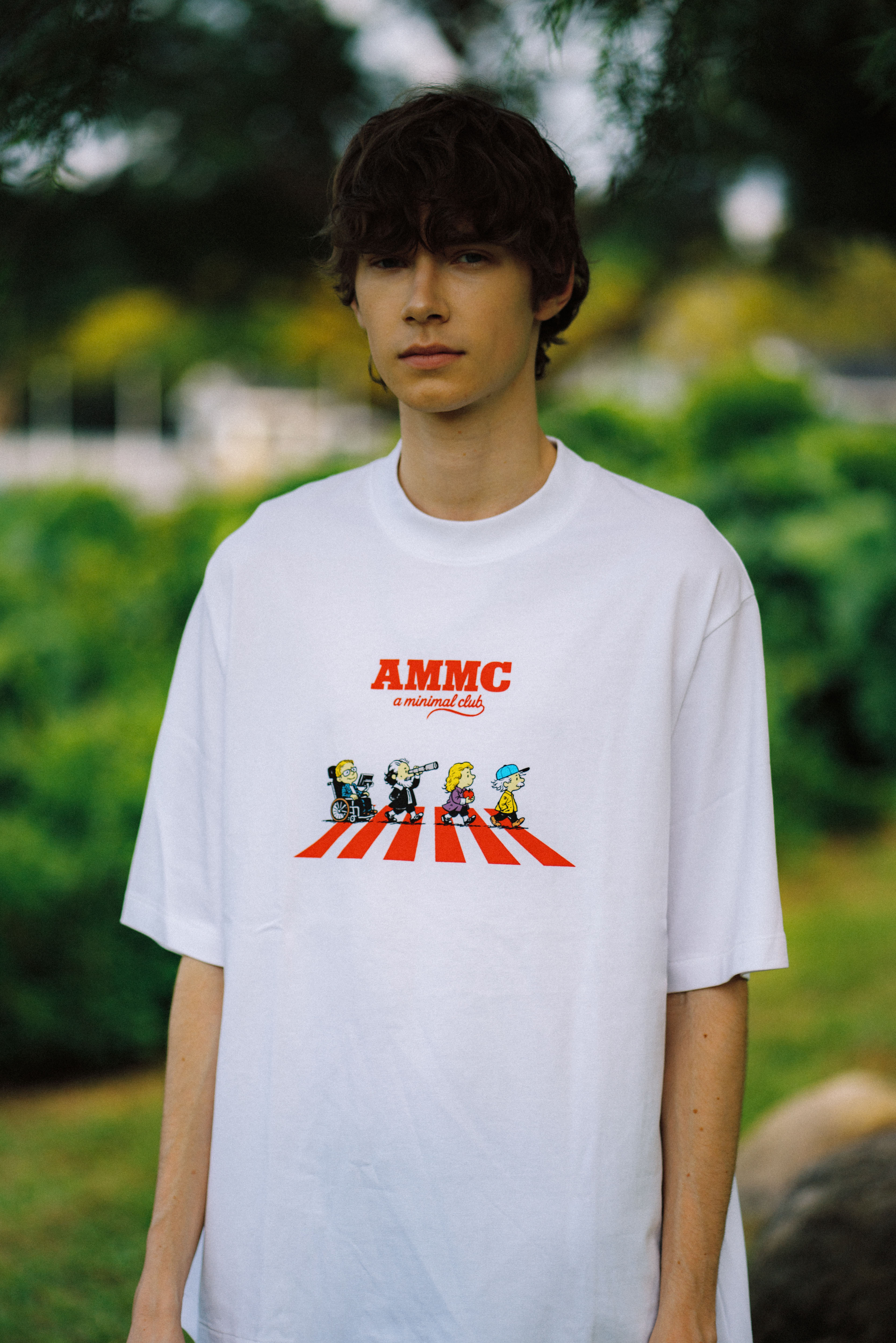 A MINIMAL CLUB LOGO TEE BLACK AM64TE04WT