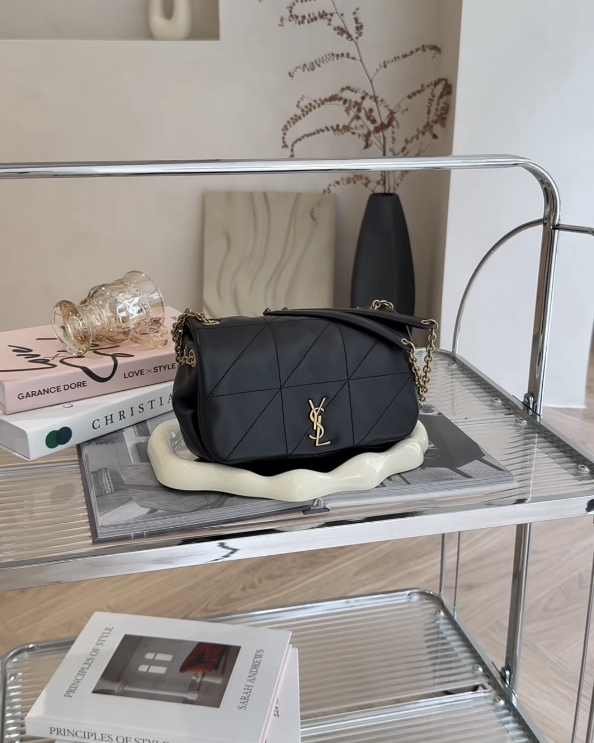 YSL｜JAMIE 4.3 迷你肩背包 黑色