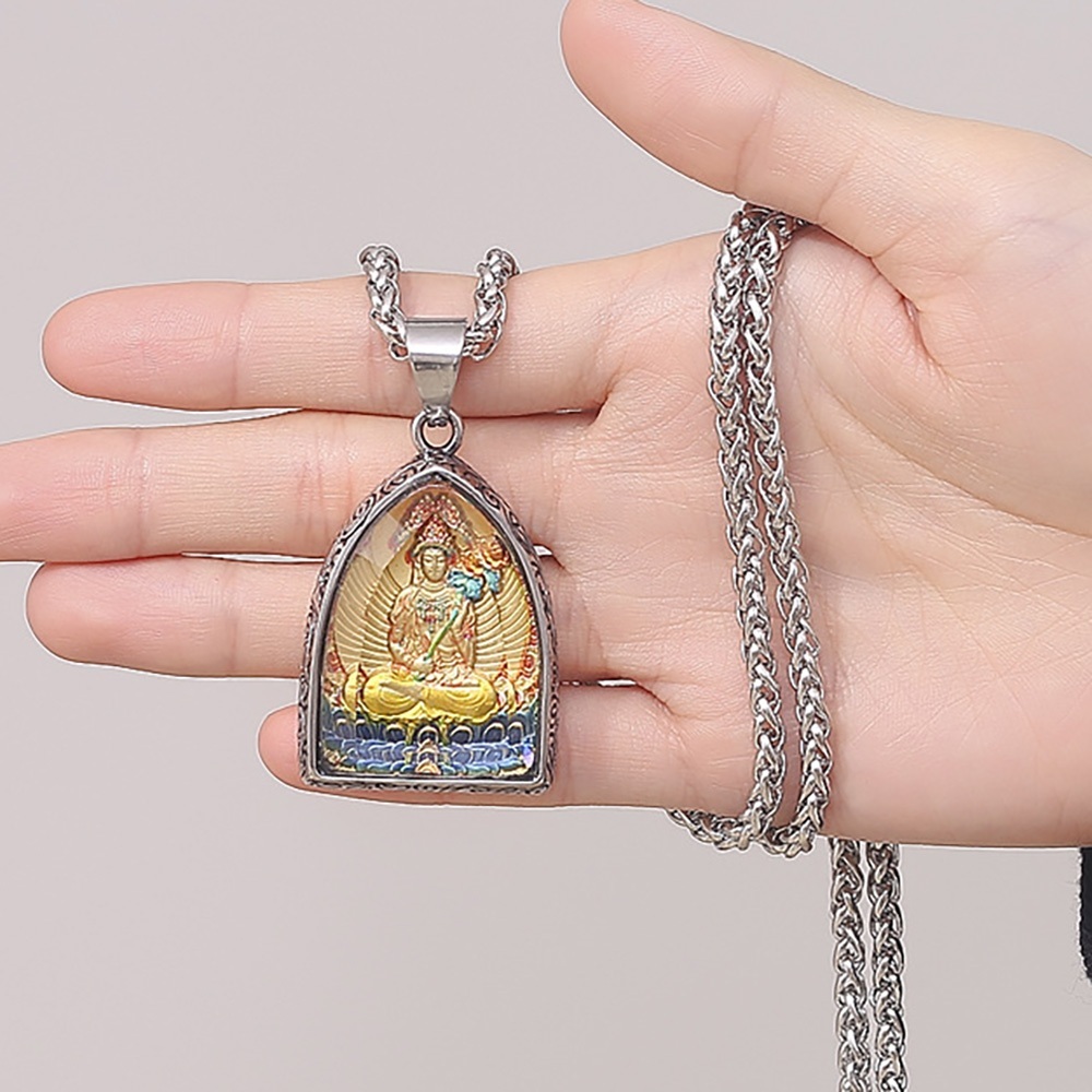 鈦鋼項鍊 彩繪佛牌項鍊 十二生肖佛牌 八大守護神 男生項鍊 飾品 開運佛牌 護身佛牌 禪意佛牌 送長輩 禮物 851