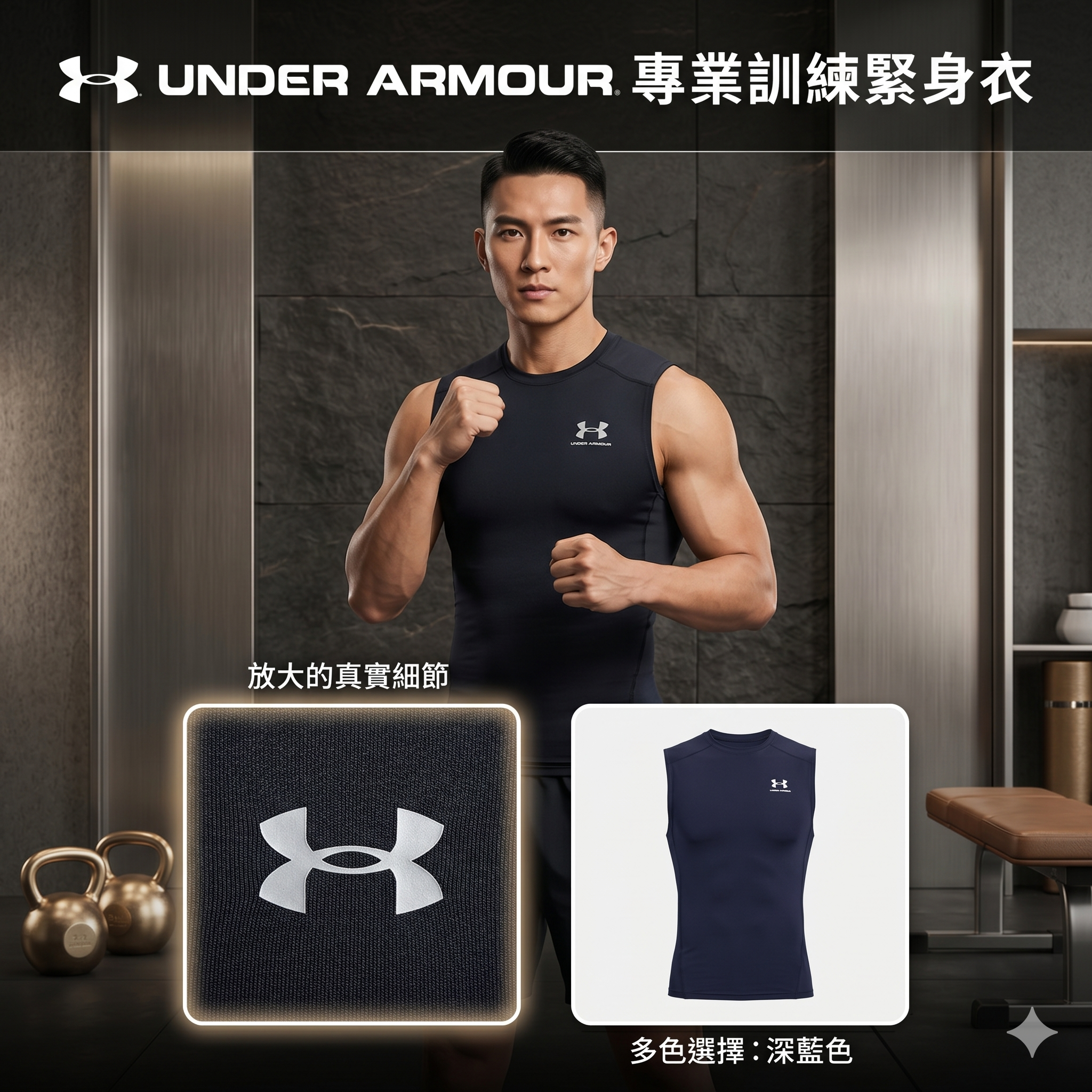 【預購】H042932 Under Armour  專業訓練緊身衣