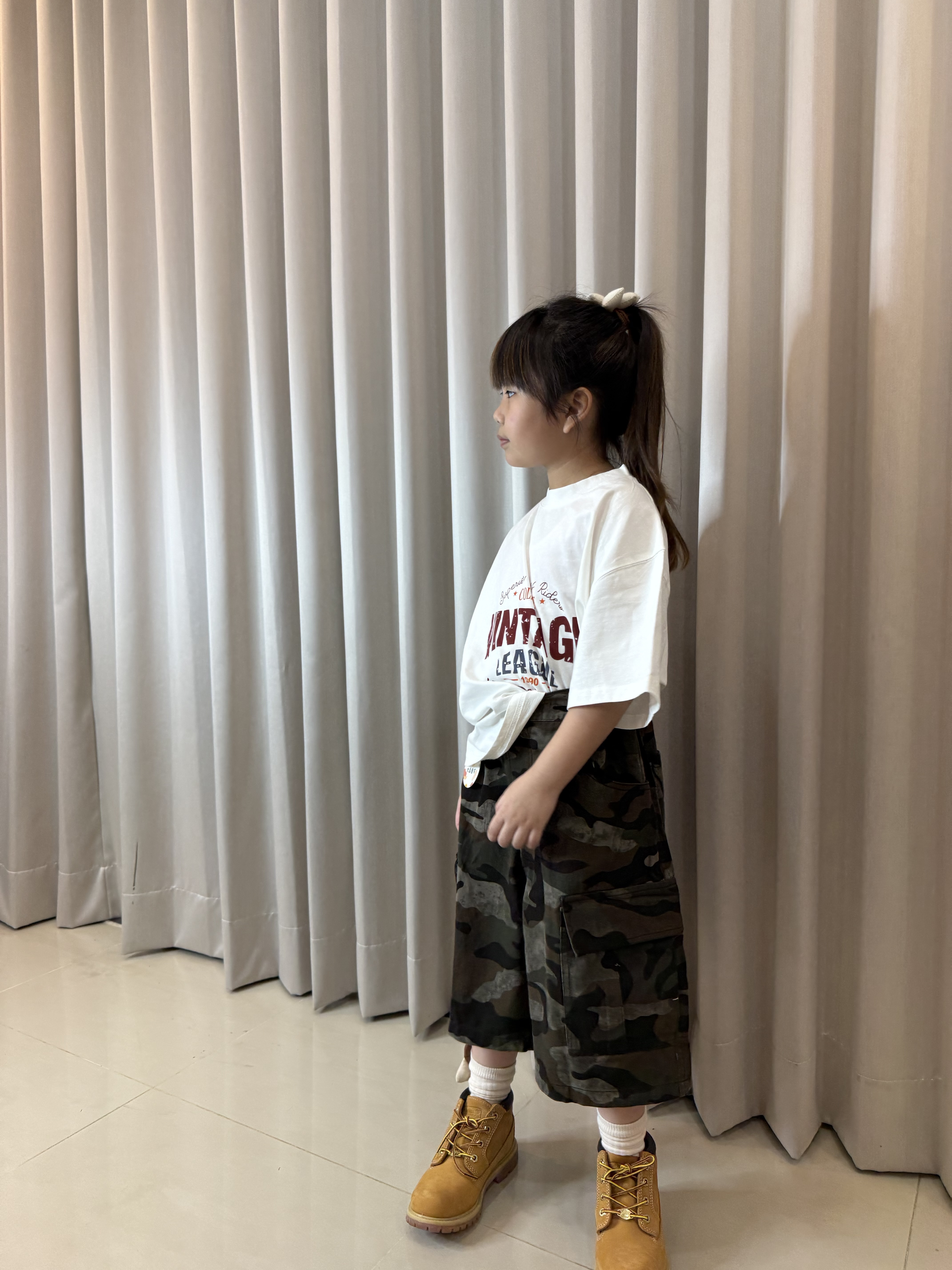 中大童厚磅迷彩褲