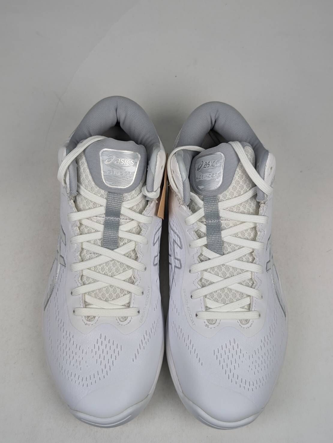 微瑕疵-左右腳中底泛黃 1063A051-100 27CM ASICS GELHOOP V14 白 耐震 輕量 休閒 籃球鞋 男鞋