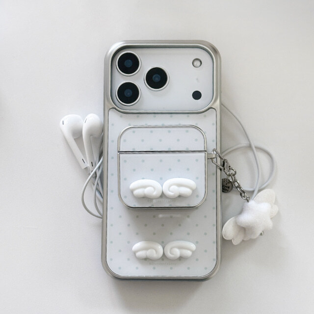 【預購】Nineteen Friday 3D 天使立體翅膀 點點 AirPods 耳機殼 (不含吊飾)
