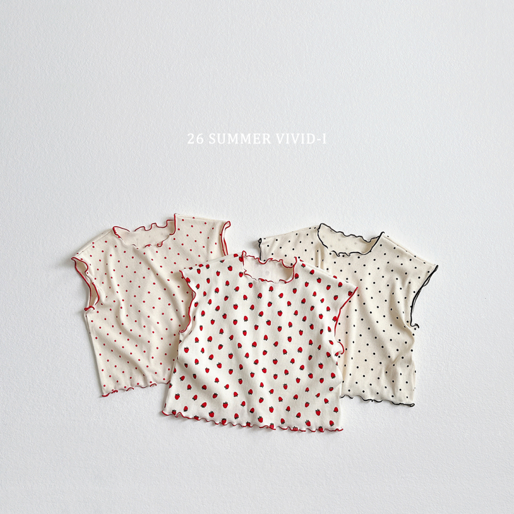 90-140 VV 圓點水果上衣 3色
