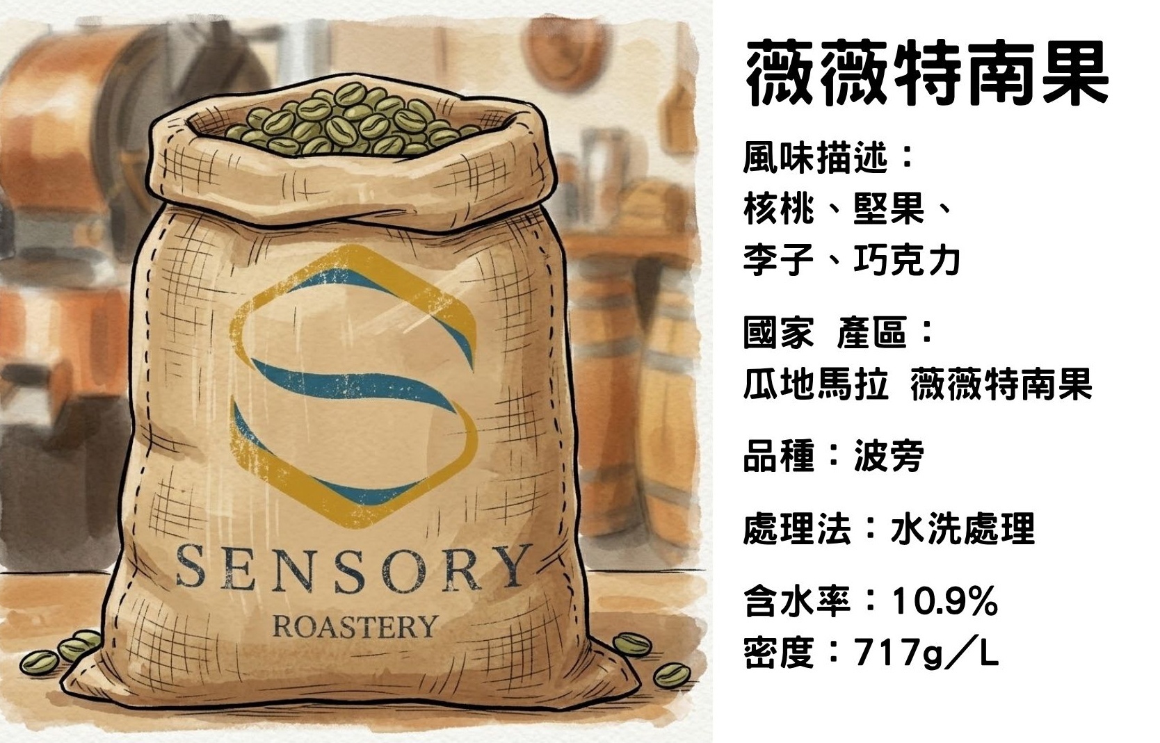 薇薇特南果｜瓜地馬拉｜水洗處理｜波旁