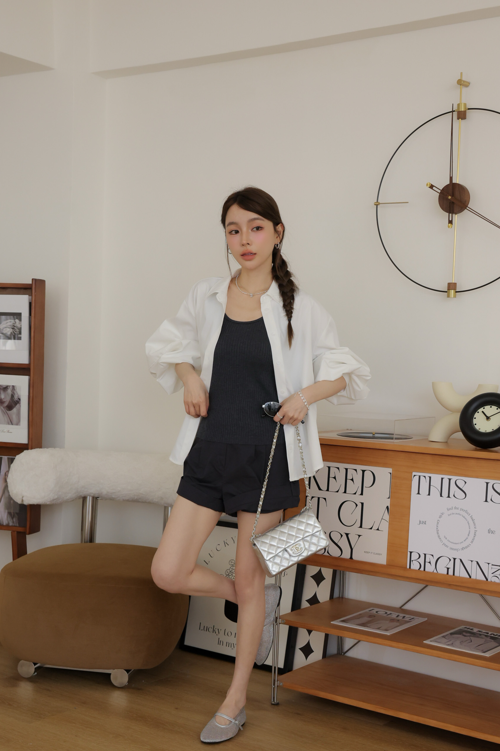 不易皺澎袖襯衫 HC25