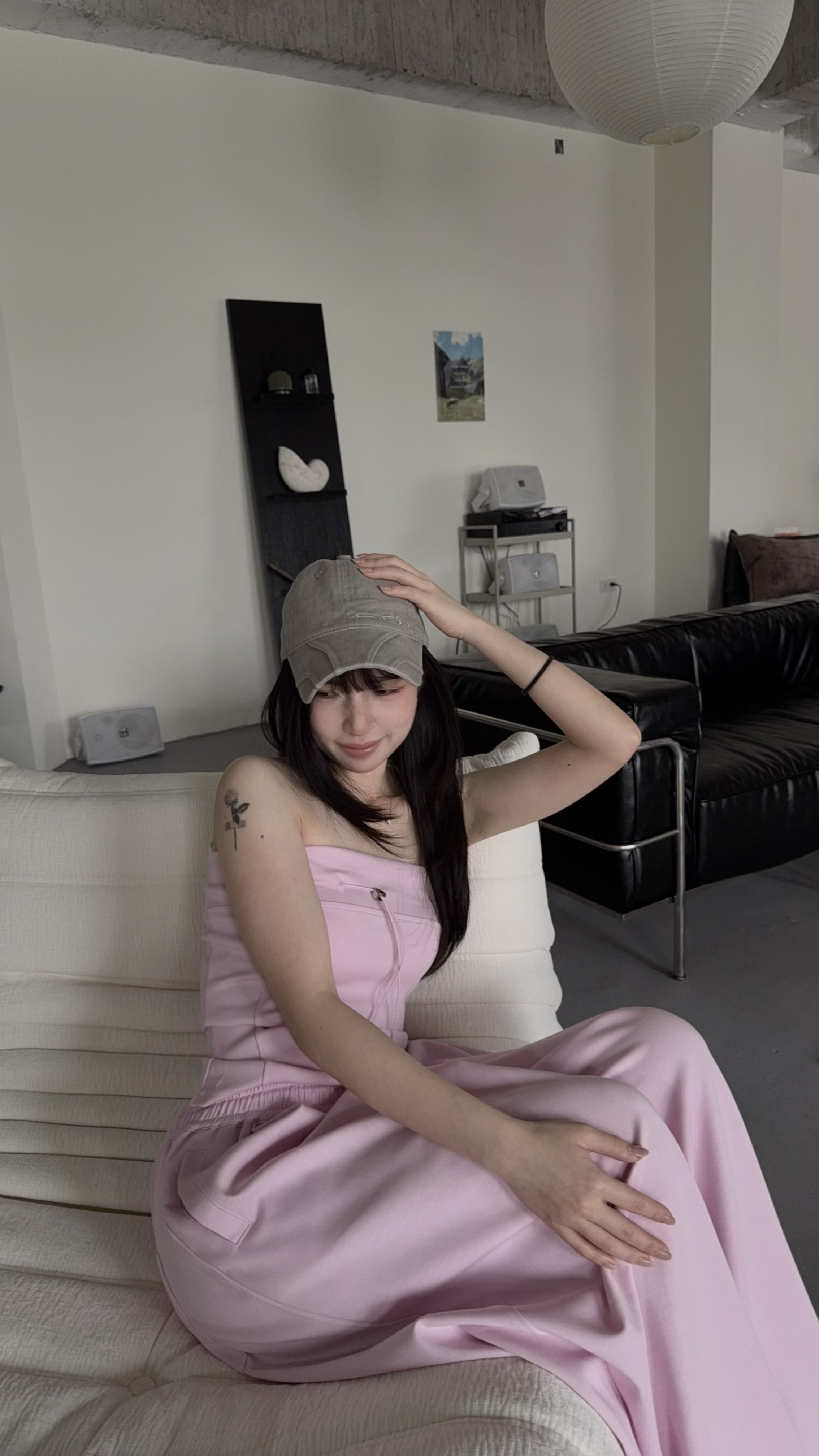 海莉歐美感莫代爾抽繩平口套裝