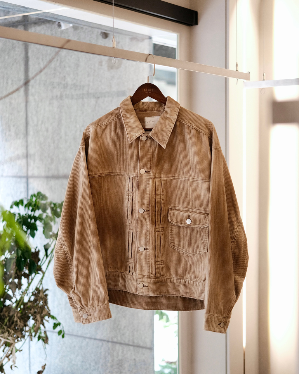 ANCELLM - CORDED VELVETEEN JACKET / BROWN