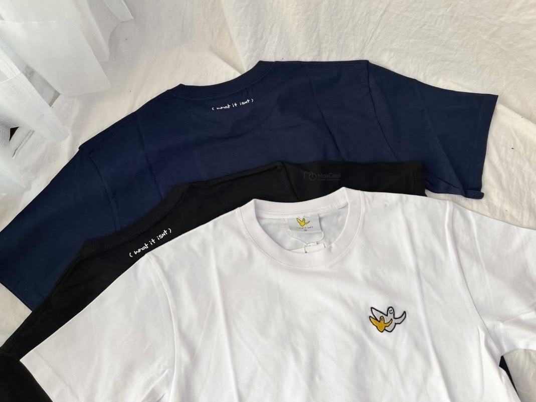 🇰🇷 韓國 What It Isnt 雙小飛人刺繡 T-Shirt (K4/WT498)