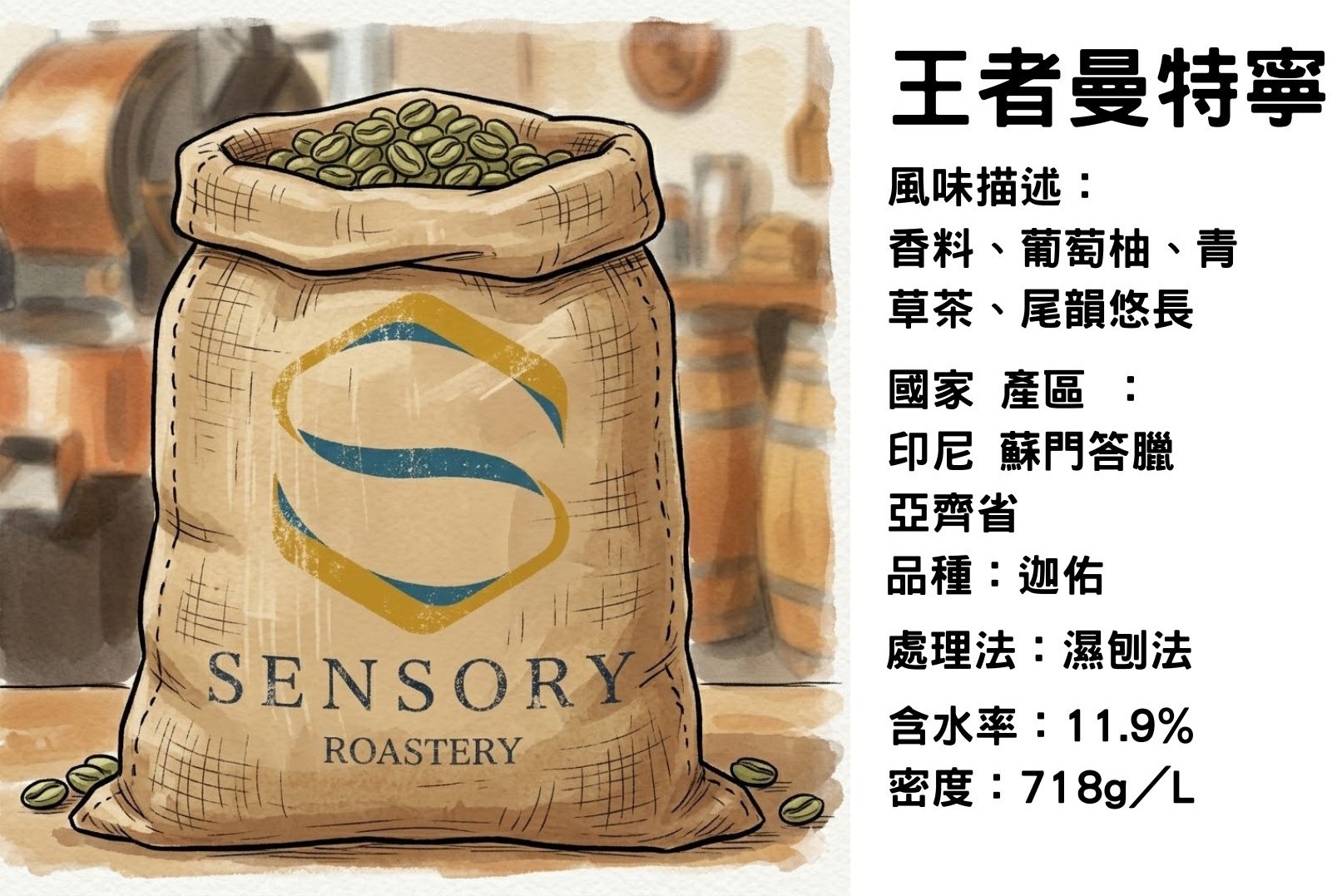 王者曼特寧｜印尼｜濕刨法｜迦佑