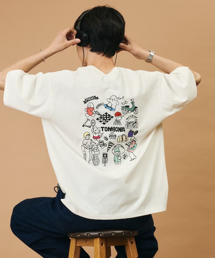 日本 Freak's Store x tombonia 別注 Back Print Pocket Tee