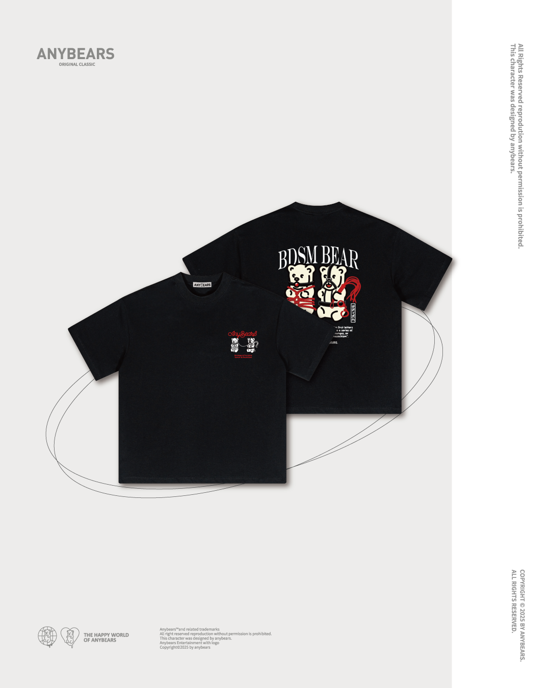 ANYBEARS® S&M BEAR 調教熊 短Tee