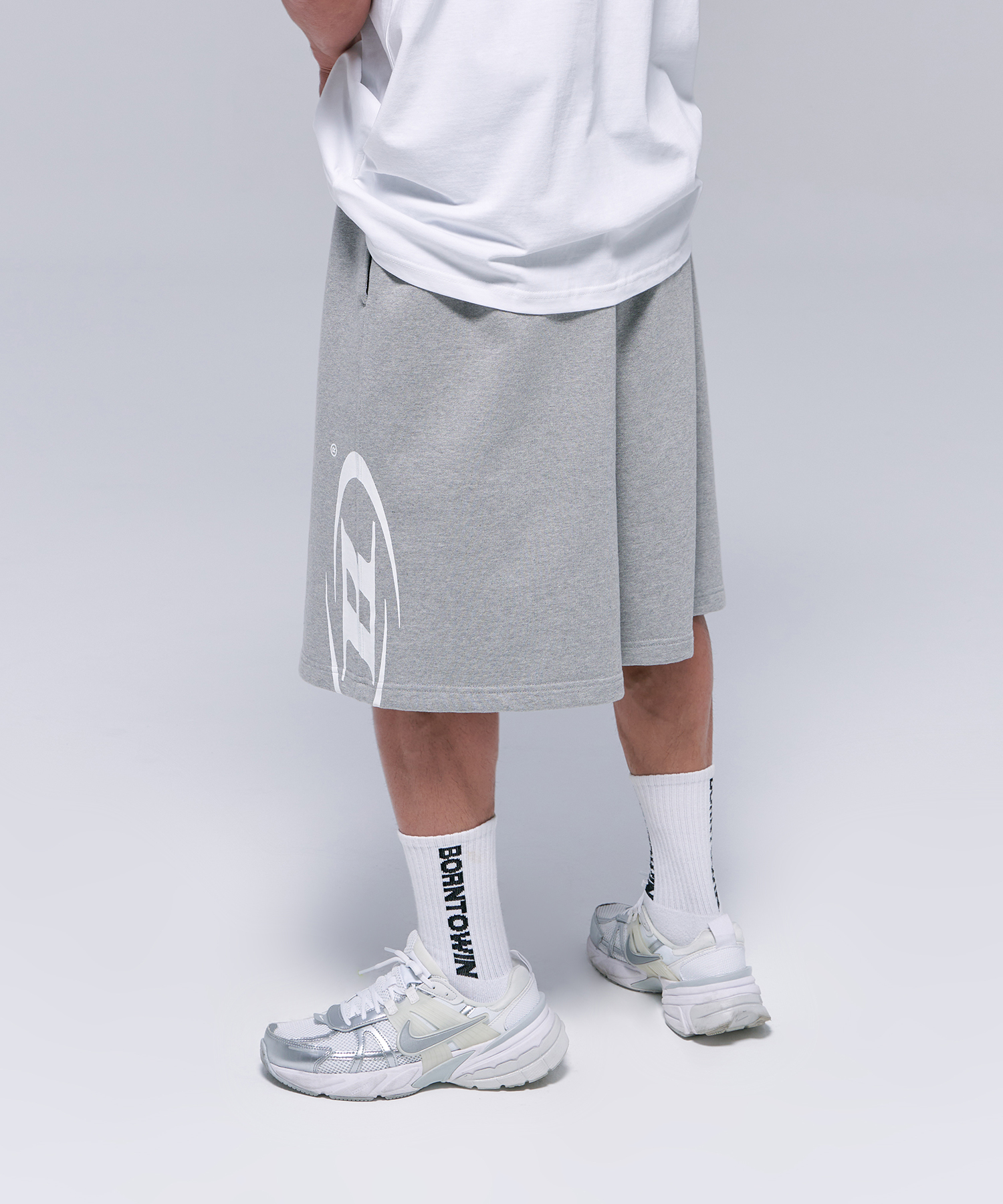 SIDE B LOGO HALF PANTS