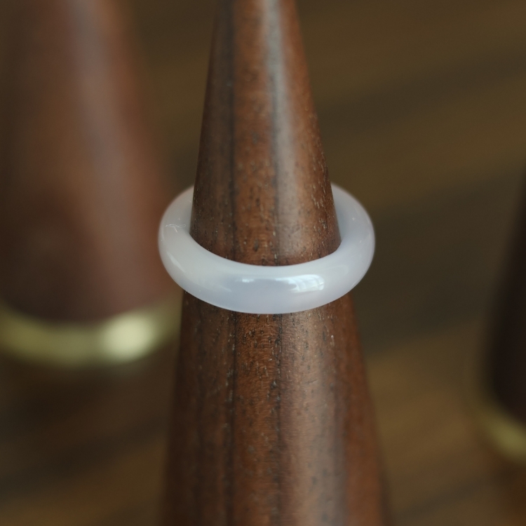 天然石水晶戒指 粉水晶