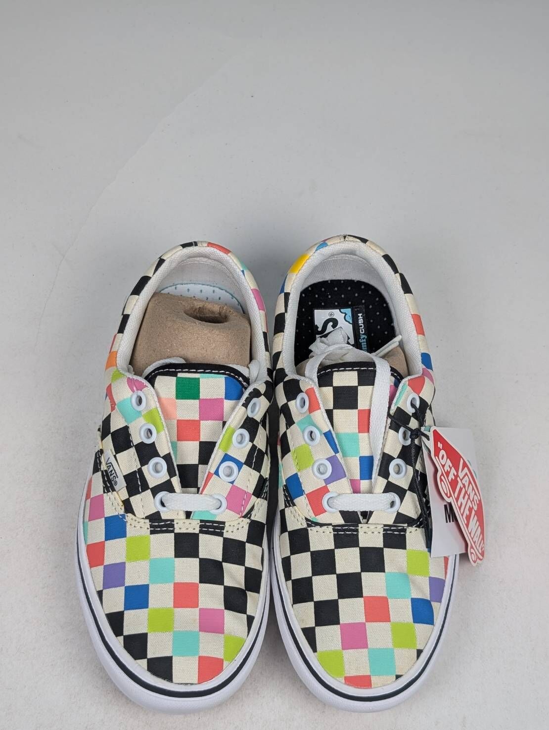 微瑕疵-左右腳明顯泛黃 VN0A3WM91PJ M5 VANS X MOMA滿版彩色棋盤格聯名限定版