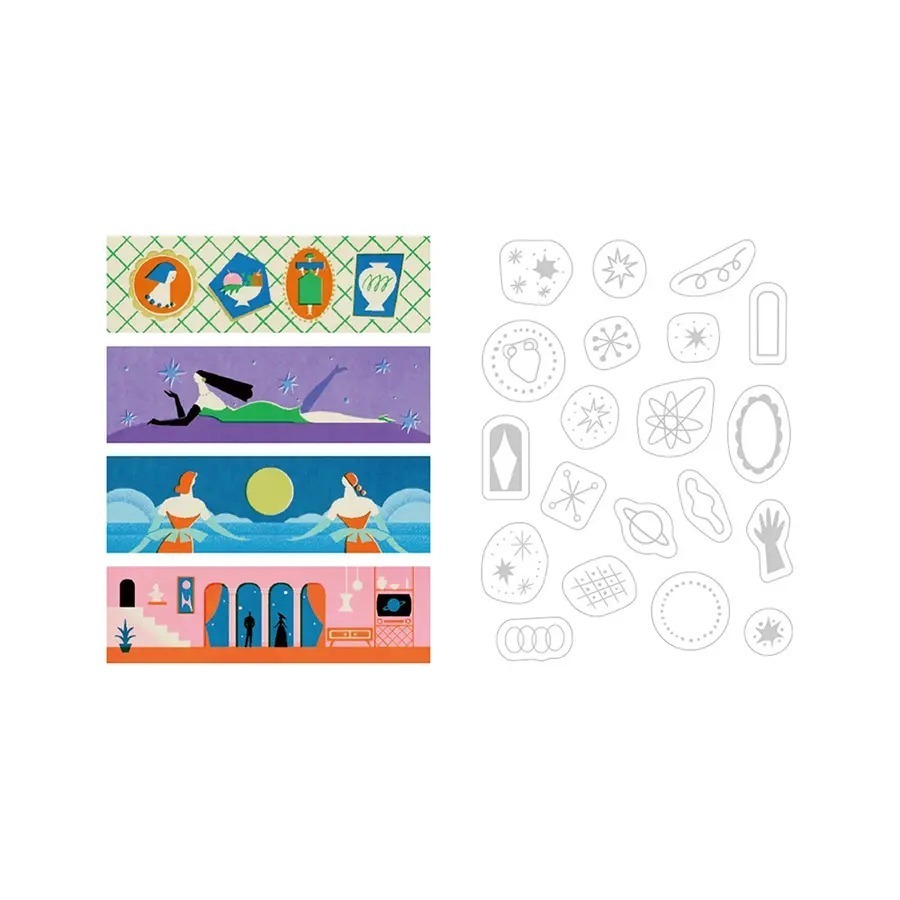 HITOTOKI｜KITTA 銀箔拼貼款 行星 (Yukiko Kata設計款)