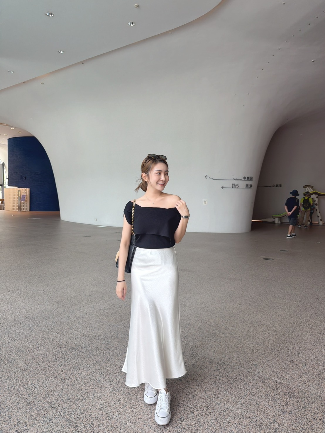 ［現貨］🔥04.29春夏新品］💕闆娘的心血］💥品牌款高腰內鬆緊腰超美光澤緞面半裙（氣質杏/4色）