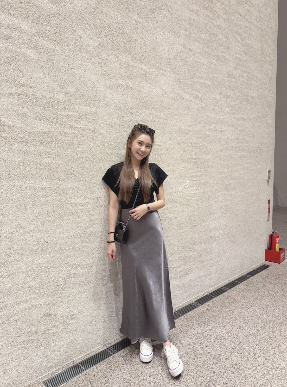 ［現貨］🔥04.29春夏新品］💕闆娘的心血］💥品牌款高腰內鬆緊腰超美光澤緞面半裙（高級灰/4色）