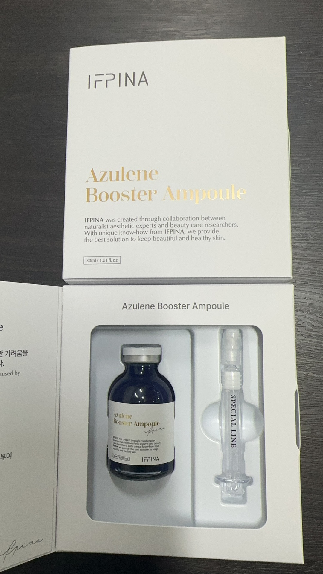 SM100 IFPINA 洋甘曲鎮定煥膚安瓶 30ml Azulene Booster Ampoule30ml**到期日:2026/12