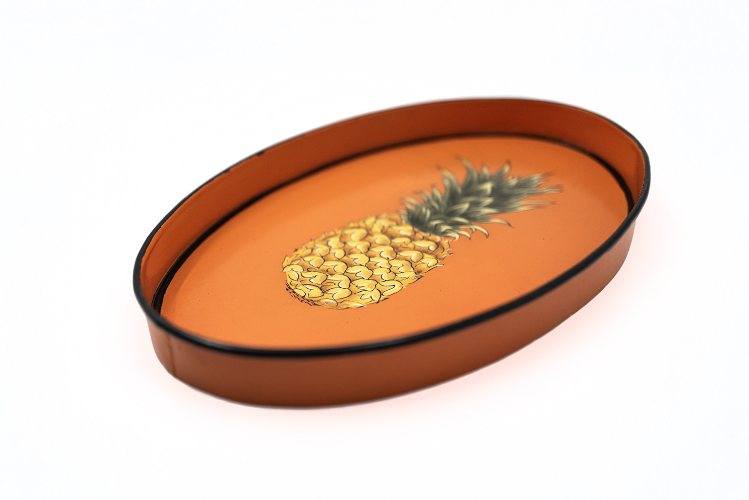 Les Ottomans｜Handpaint Pineapple Oval Tray