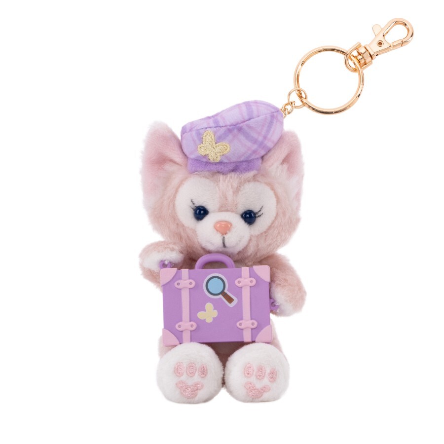 達菲 Duffy 與好友們 萌遊旅伴系列 玲娜貝兒 Lina bell 行李箱造型 絨毛 鑰匙圈 吊飾 -香港迪士尼樂園