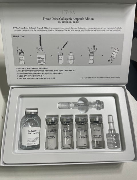 SM109 IFPINA 凍幹膠原蛋白精華安瓶 Freeze-Dried Collagenic Ampoule Edition 200mg*4EA**到期日:2027/03