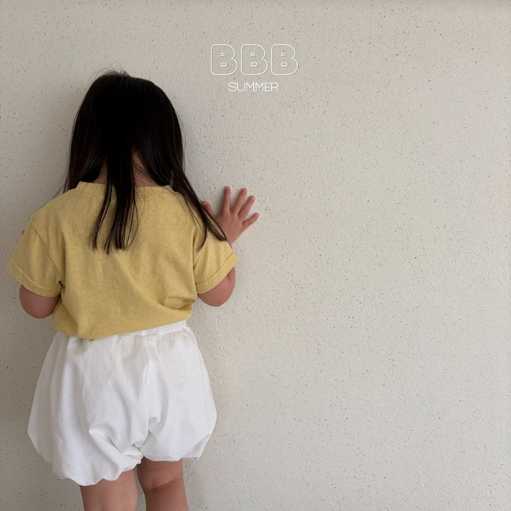 正韓夏bella_bambina 日系米白花苞短褲