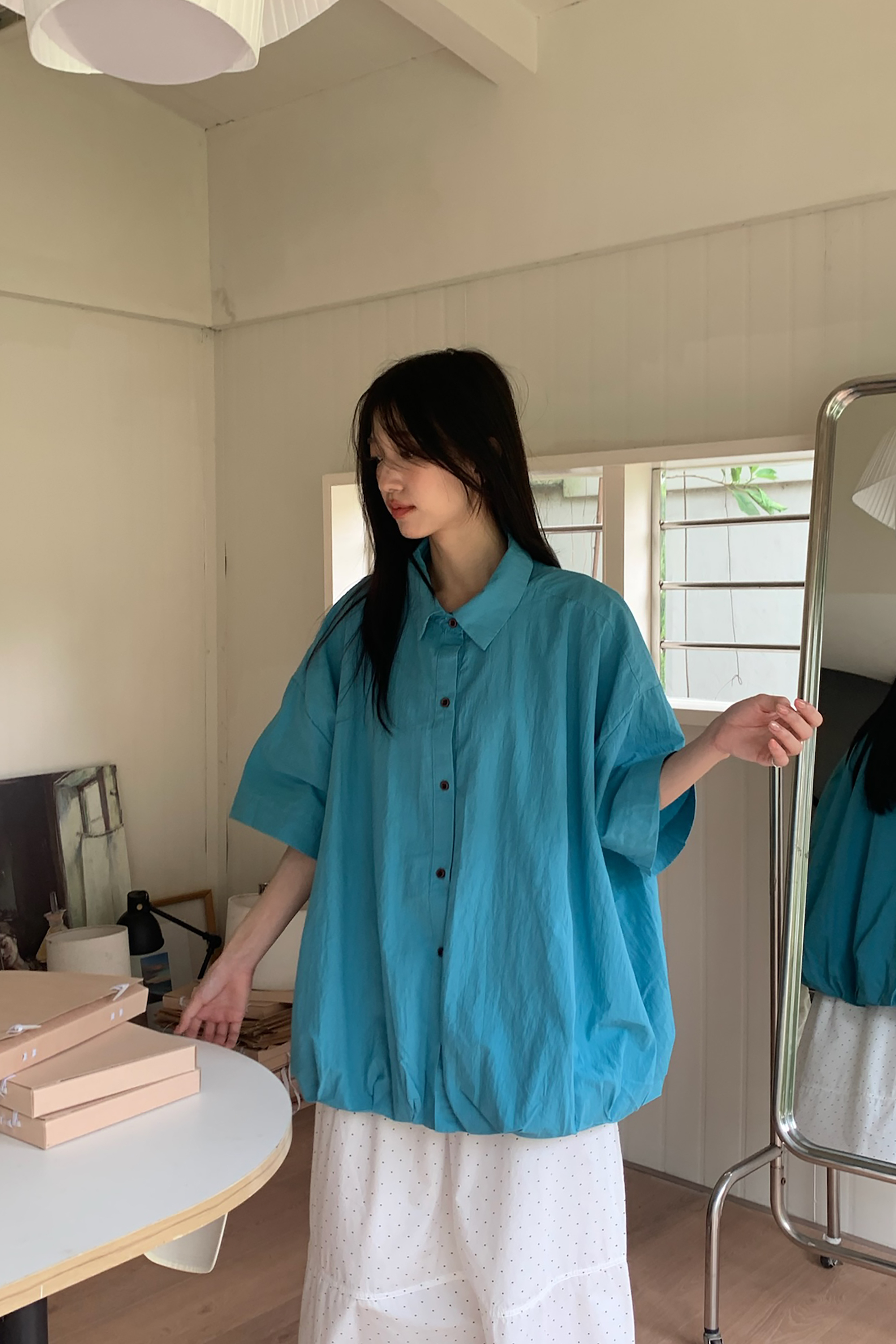 April｜日系氣球下擺短襯 4色