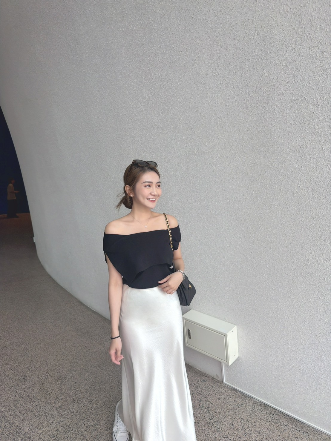 ［預購］🔥04.29春夏新品］💥闆娘官搭必收款］韓版兩穿螺紋棉一字領上衣（兩色）