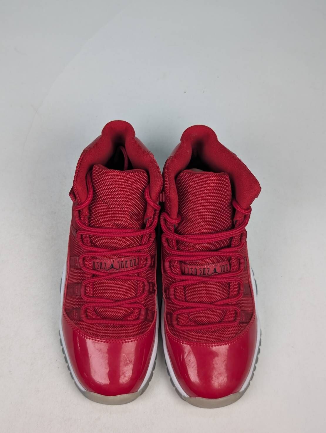 微瑕疵-左右腳中底鞋底泛黃 378038-623 5.5Y Air Jordan 11 Retro GS Win Like 96 聖誕紅 女鞋
