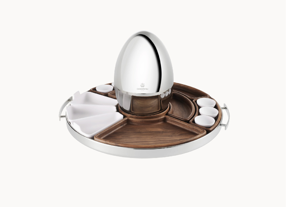 Christofle｜MOOD系列 - 中式蛋型托盤組