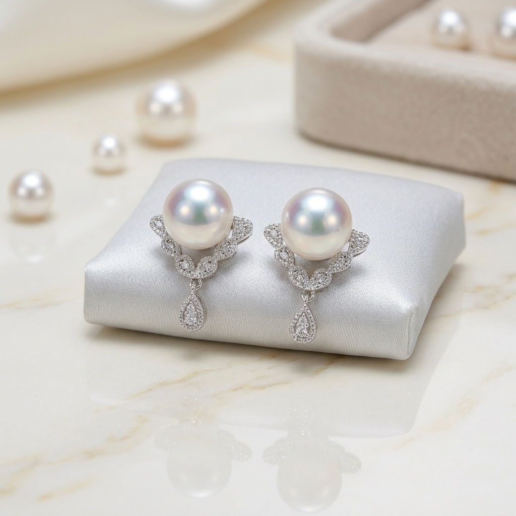 18K金復古風鑽石耳套