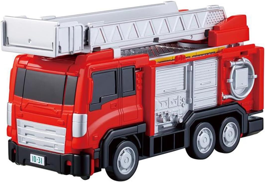 《 TAKARA TOMY 》  變形消防車(沒有附小車)