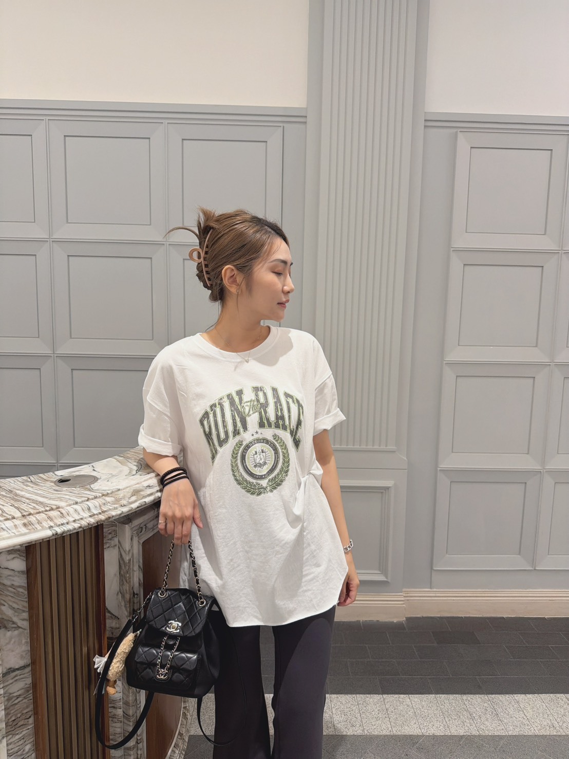 ［預購］🔥04.29春夏新品］🇰🇷正韓圓領復古印花寬鬆T恤（三色）