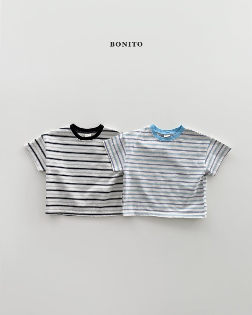 Bonito 拼色條紋 tee / 2色