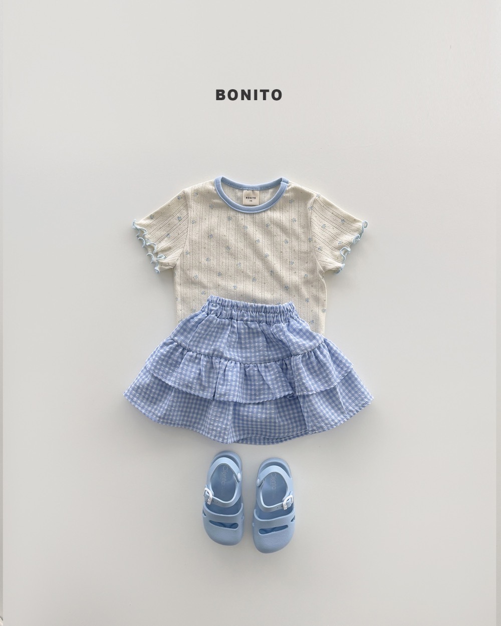 Bonito 可愛透氣滾邊上衣 / 3色