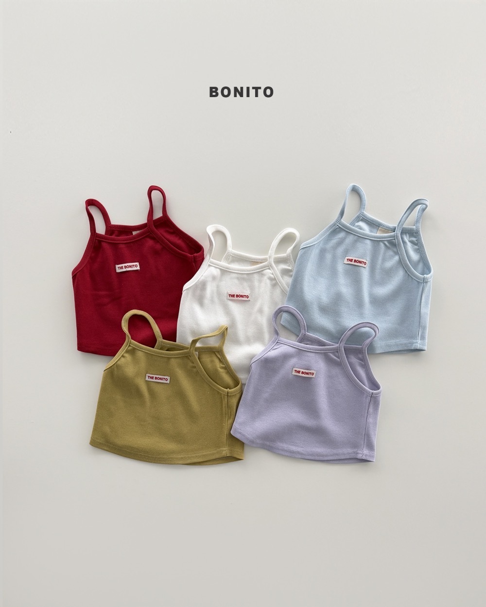 Bonito 羅紋疊次背心 / 5色