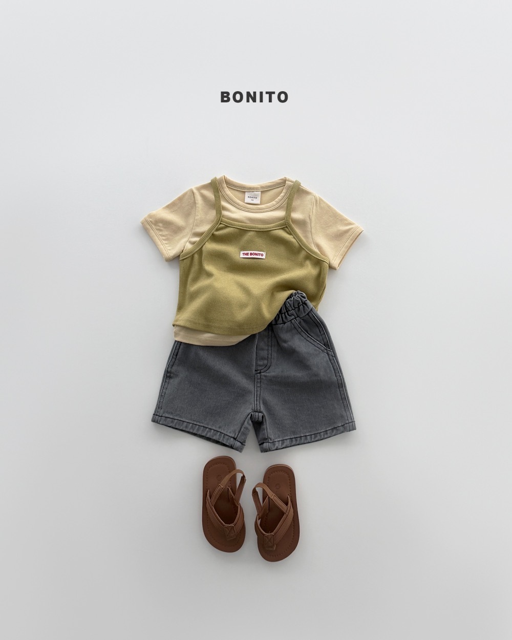 Bonito 羅紋疊次背心 / 5色