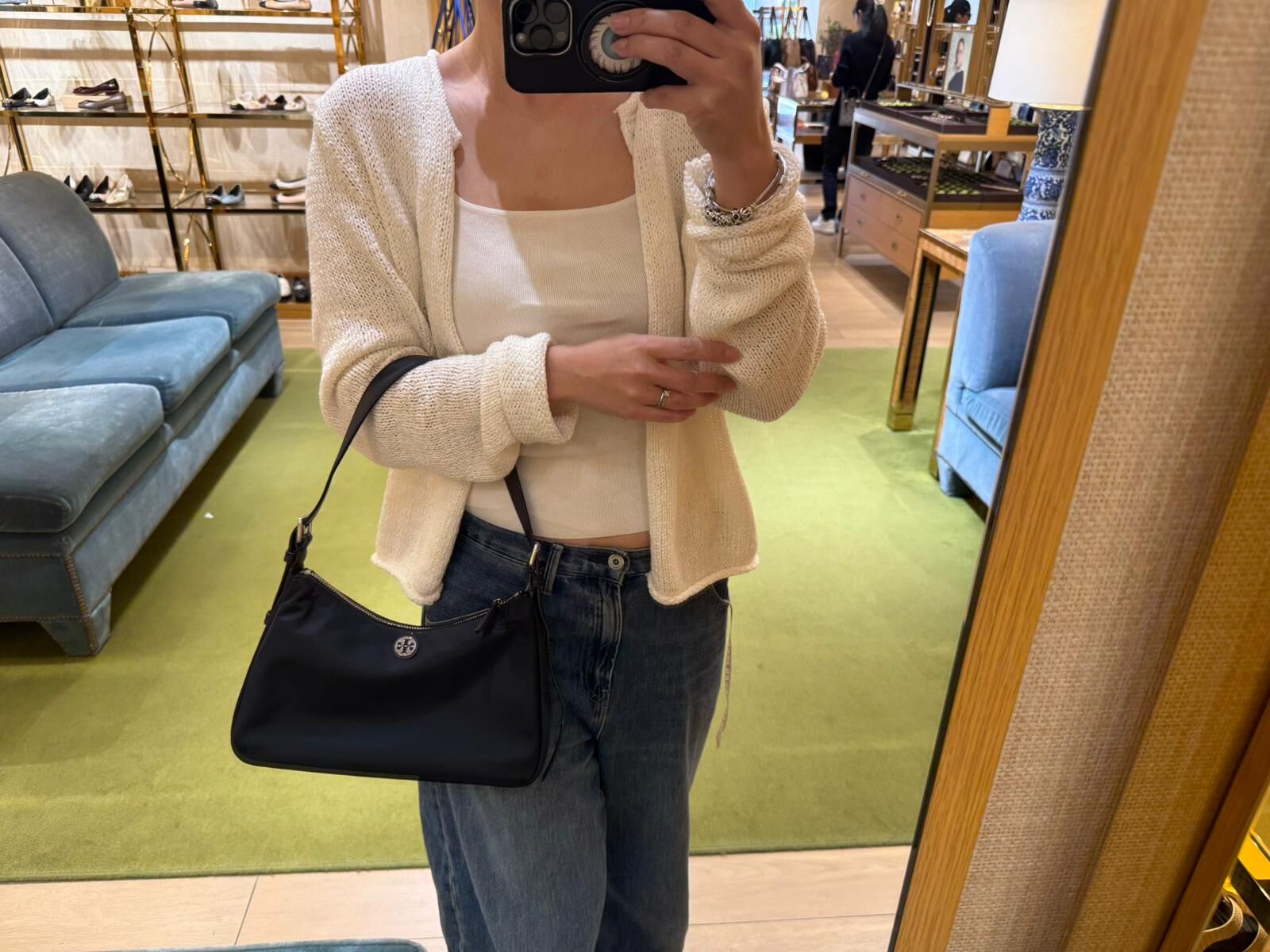 LYS01671 Tory Burch 尼龍細Size拉鏈腋下包