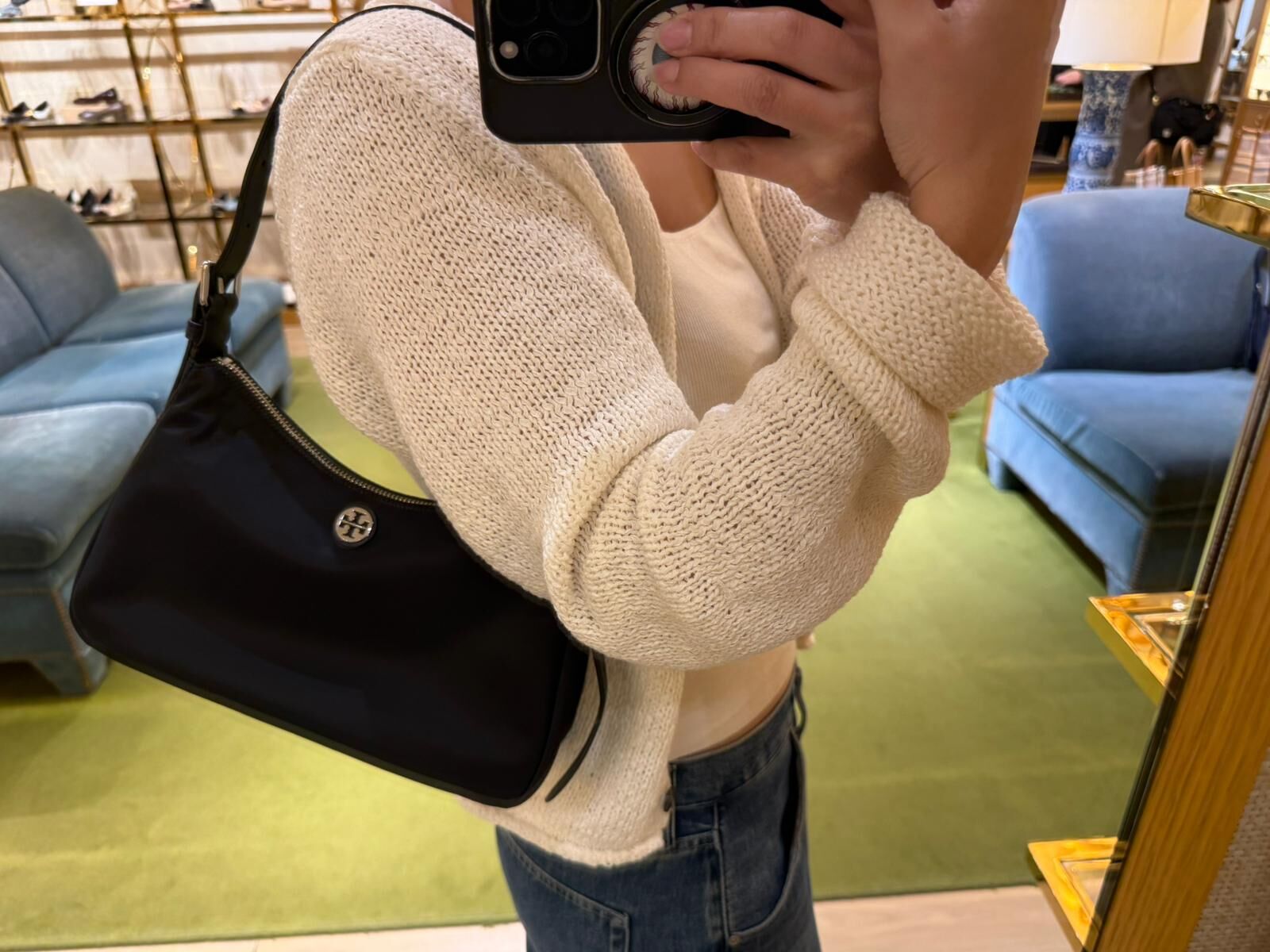 LYS01671 Tory Burch 尼龍細Size拉鏈腋下包