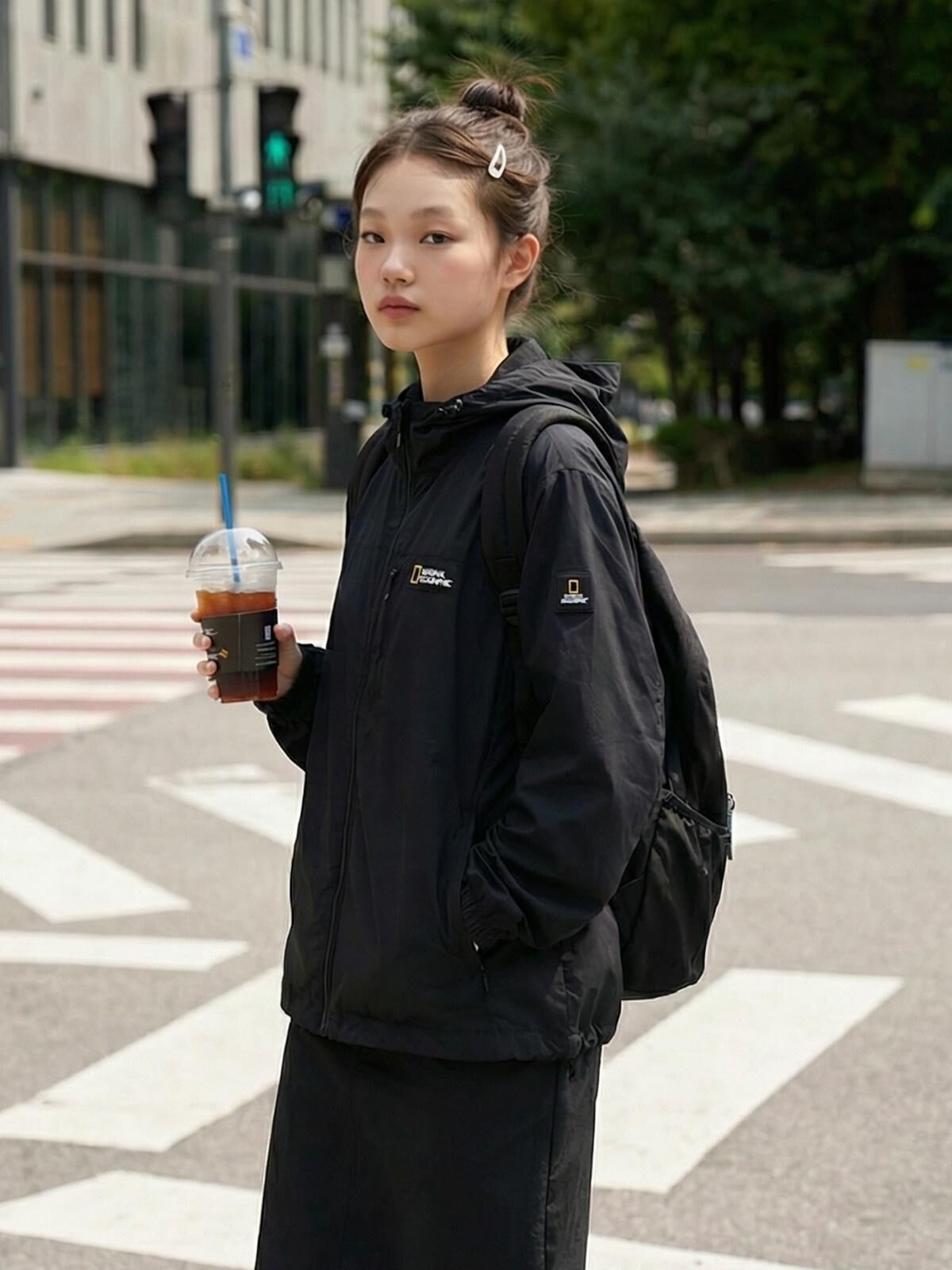 【預購】National Geographic WKR042905 連帽拉鍊防風外套