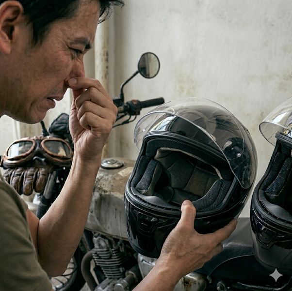 安全帽臭味讓人難聞