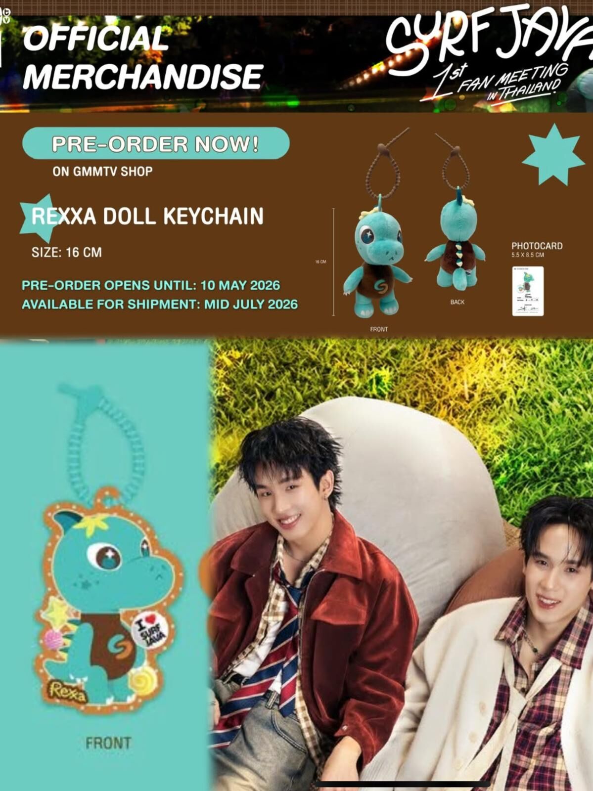 泰星代購 Surf Java 1st Fan Meeting In Thailand GMM官方周邊