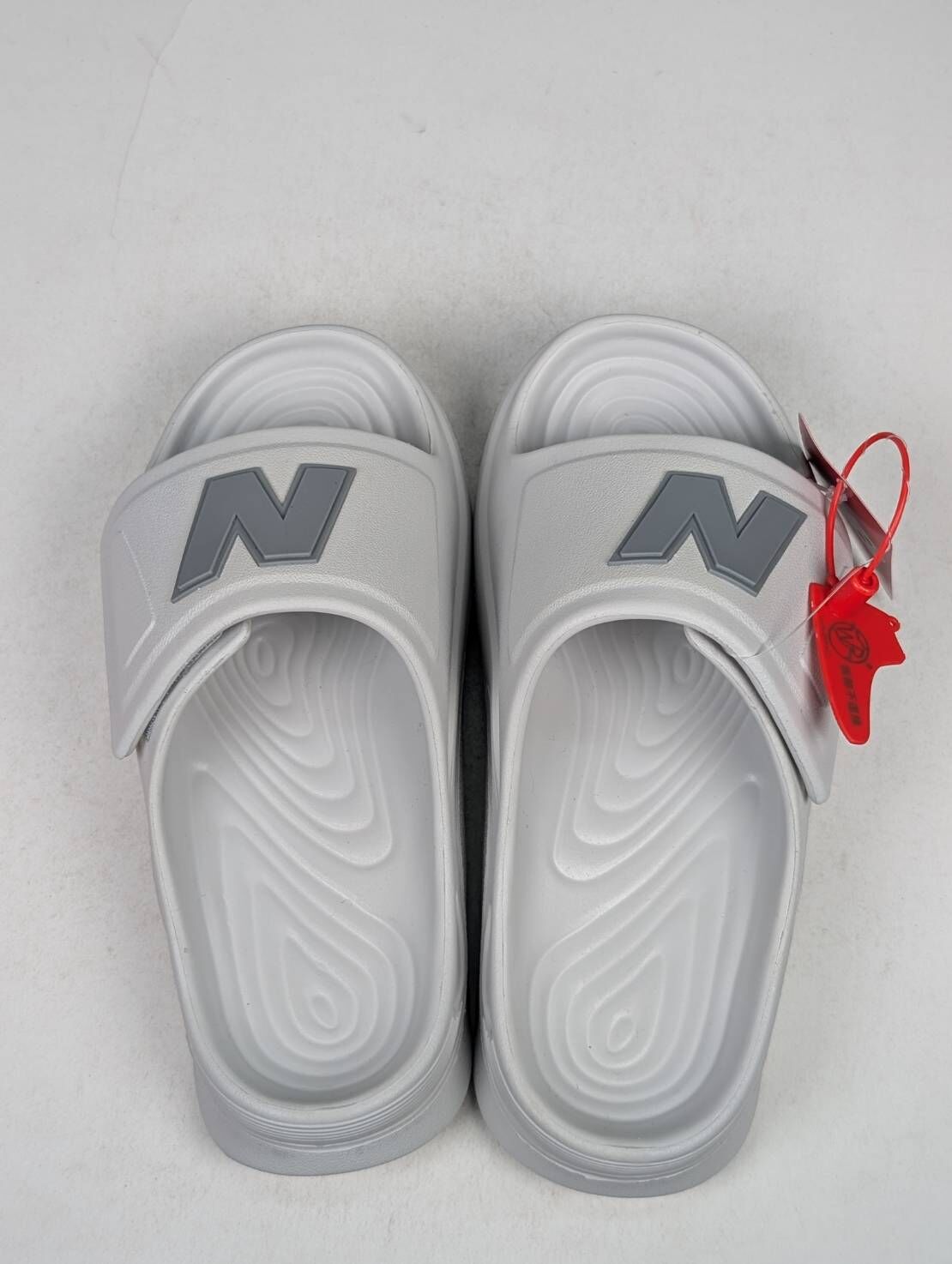 微瑕疵-左右腳大小腳 SWASPTC1 M5 New Balance 202XA W "Light Grey" 涼拖鞋 厚底拖 女鞋 灰白色