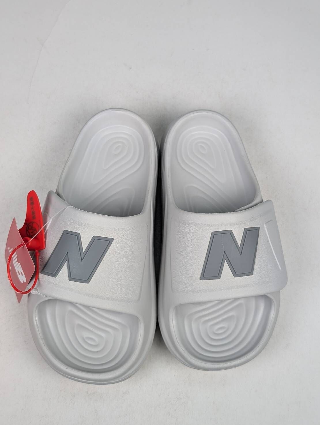 微瑕疵-左右腳大小腳 SWASPTC1 M5 New Balance 202XA W "Light Grey" 涼拖鞋 厚底拖 女鞋 灰白色
