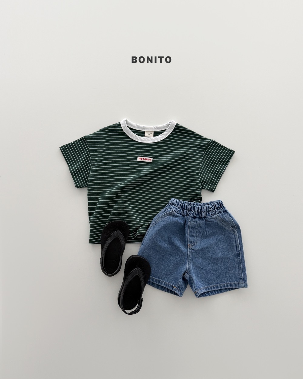 Bonito 條紋 1+1  tee / 3色