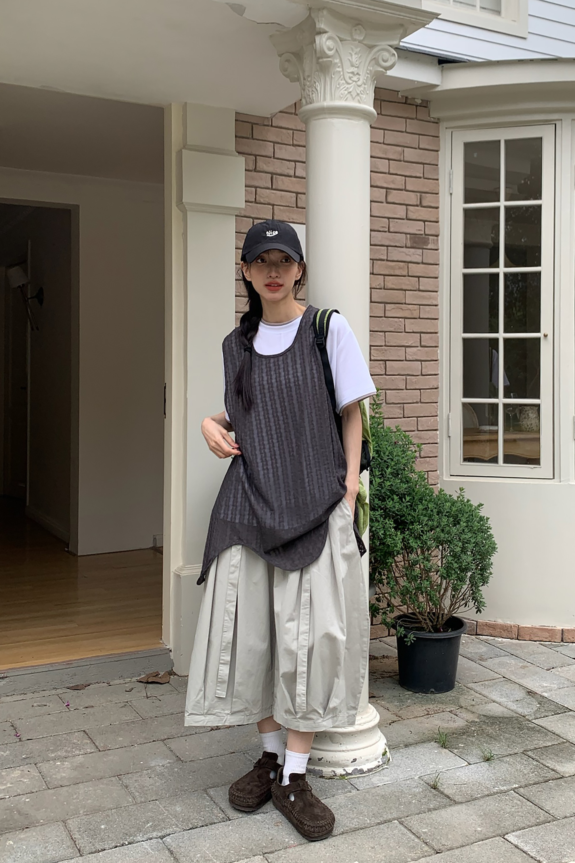 April｜不規則小紋理背心 3色