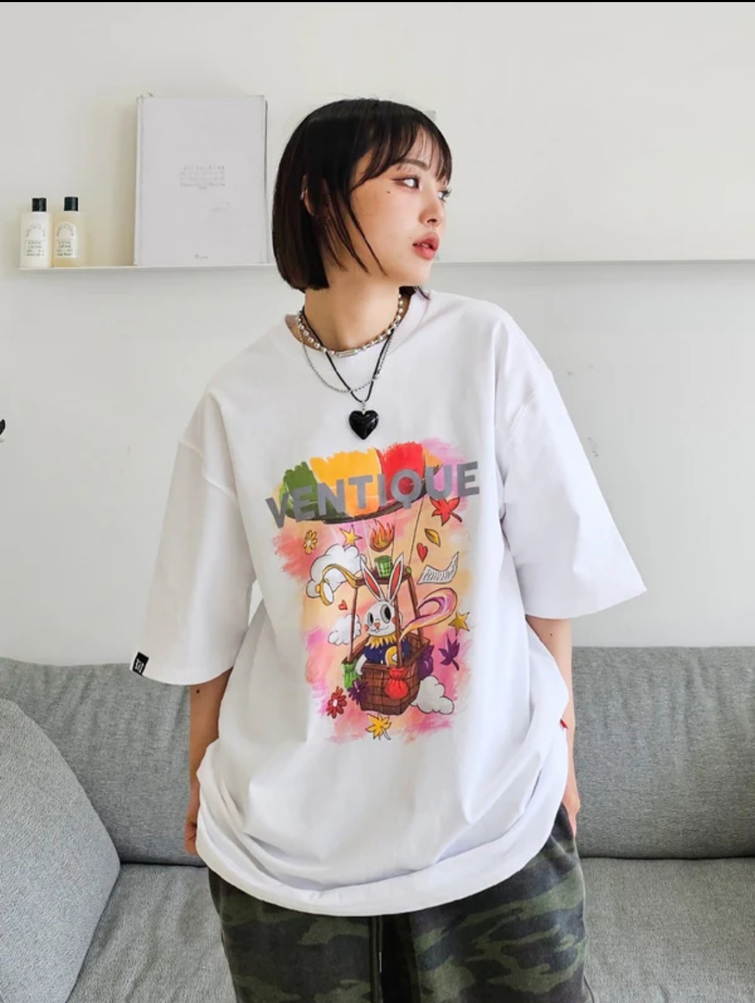 現貨 KR 韓國 VENTIQUE 兔仔TEE （FE336)