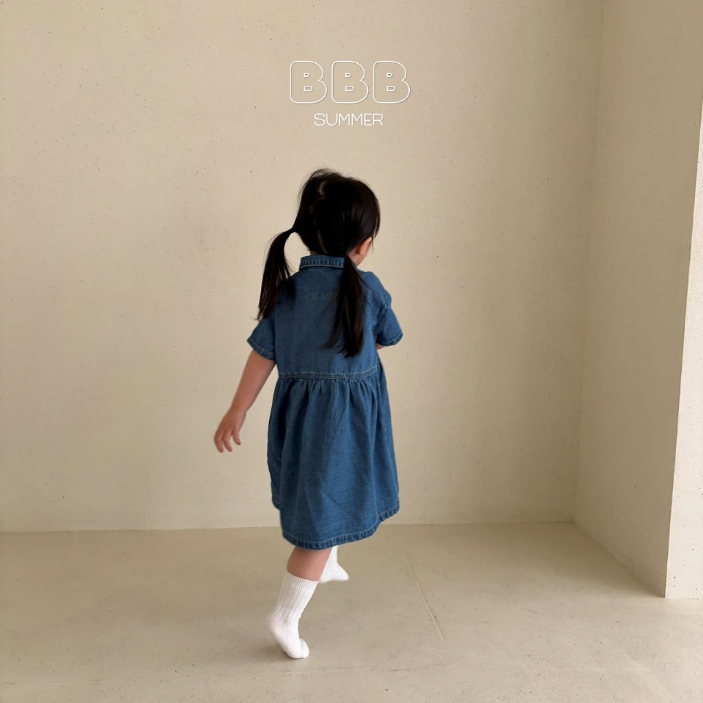 正韓夏bella_bambina 個性單寧洋裝